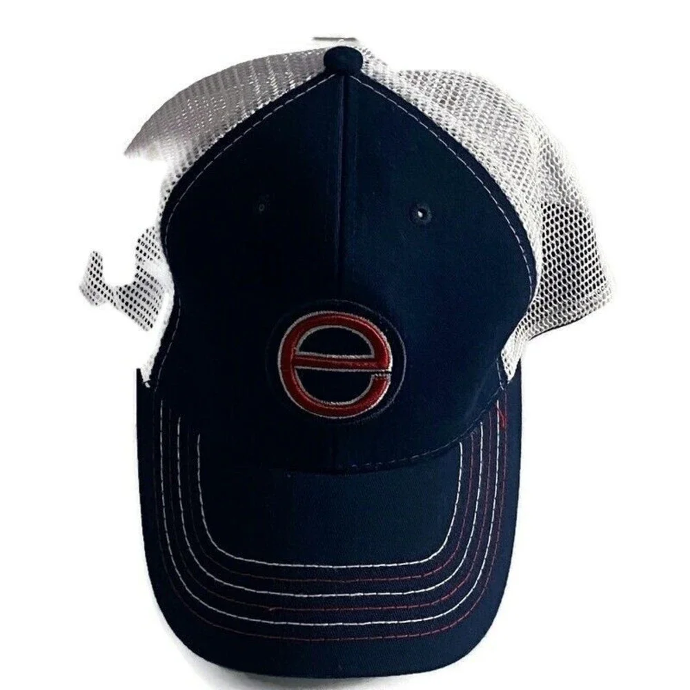 THE ELLEN DEGENERES SHOW Mens Blue Trucker Mesh Hat Size Adjustable Logo